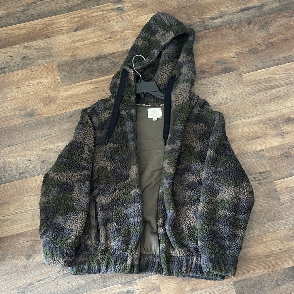 Offline by Aerie Camouflage Hooded Sweatshirt
